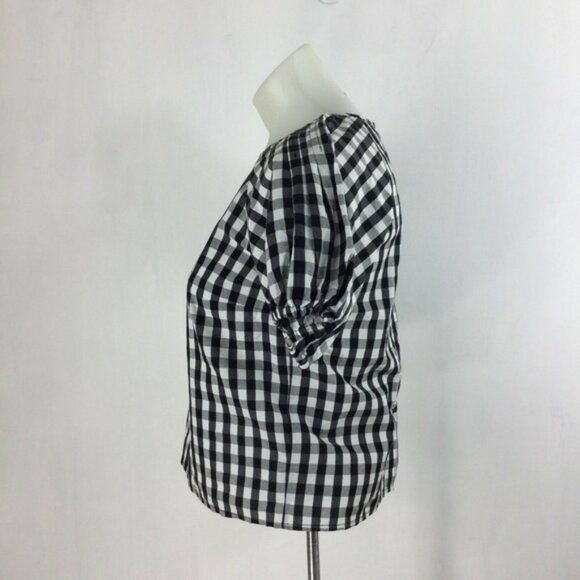 Joie gingham puff sleeve XS - Picture 3 of 5